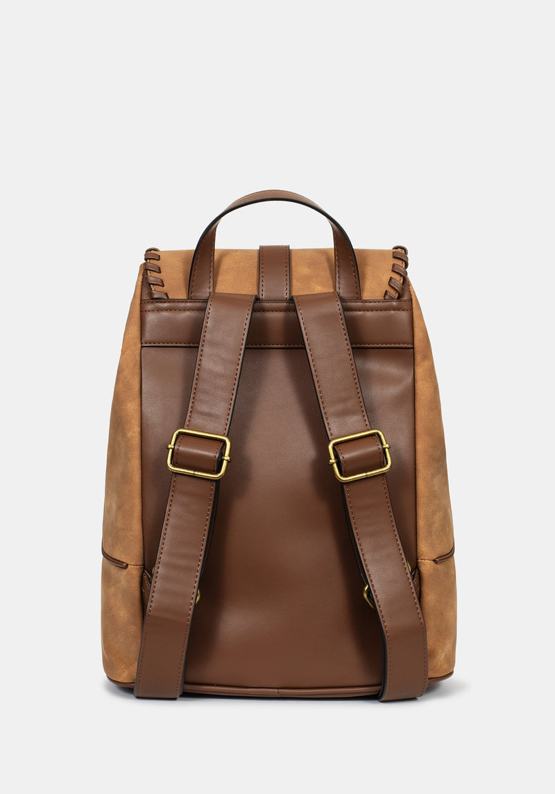 Moonlit Moon Embroidered Backpack