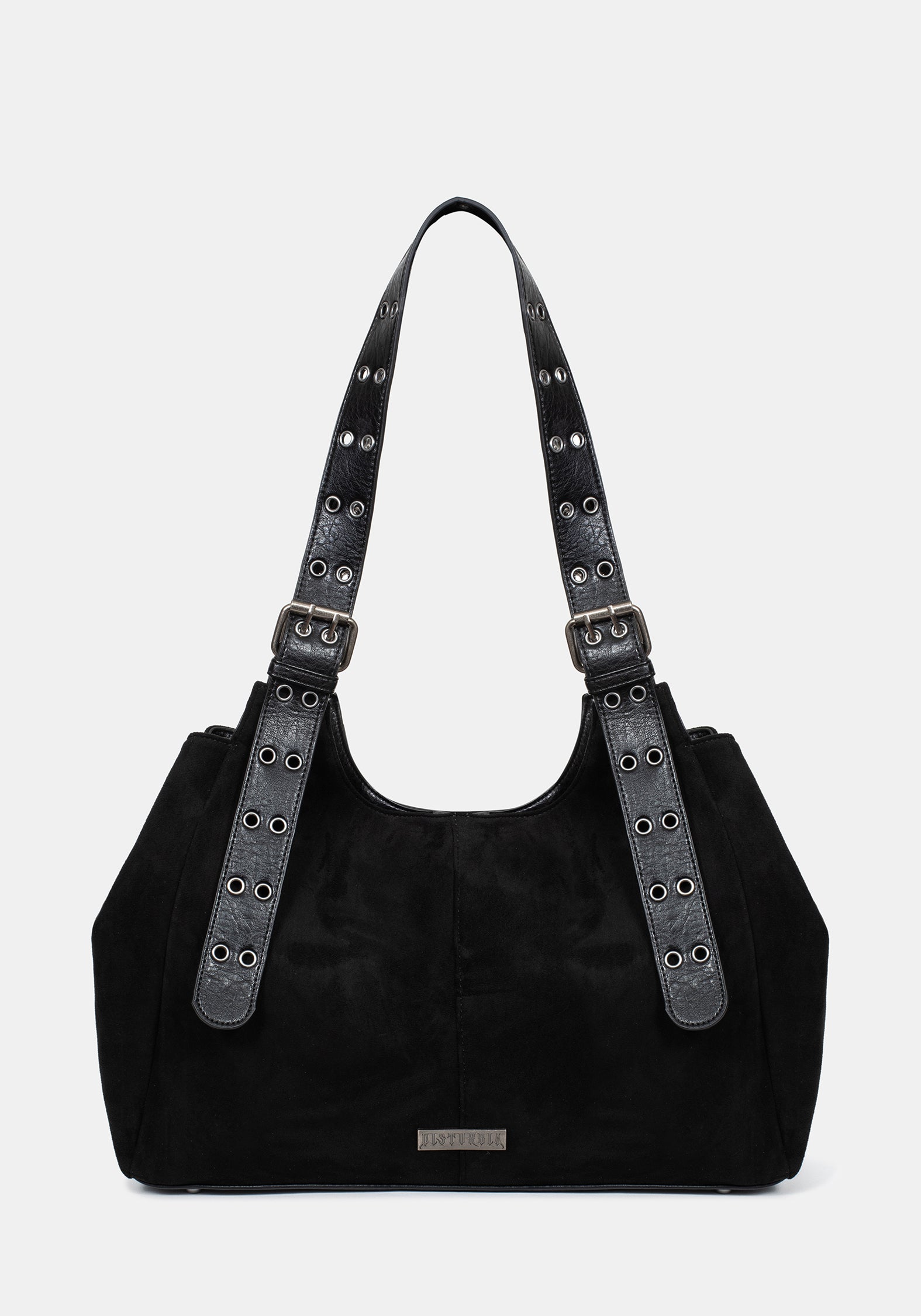 Ophelia Black Belted Shoulder Bag
