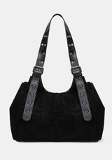 Ophelia Black Belted Shoulder Bag
