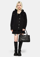 Asterielle Embroidered Rivet Handbag