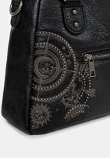 Asterielle Embroidered Rivet Handbag