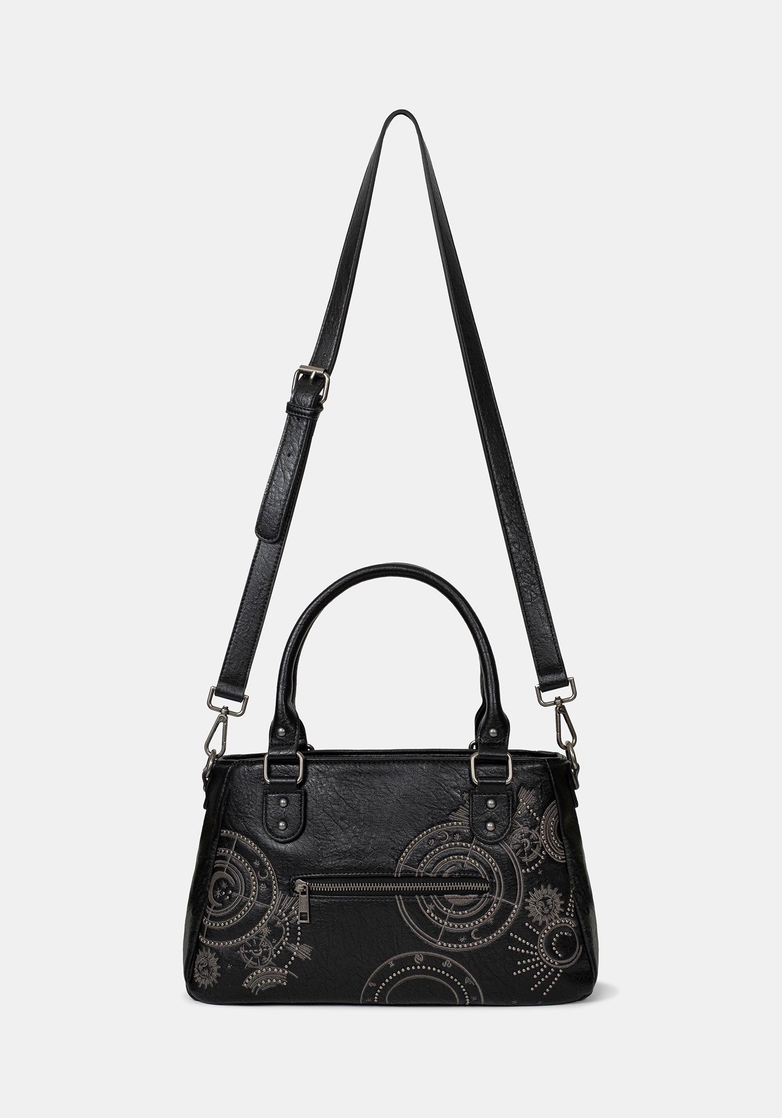 Asterielle Embroidered Rivet Handbag