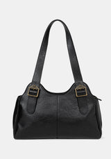 Rosamoth Buckle Shoulder Bag - Black