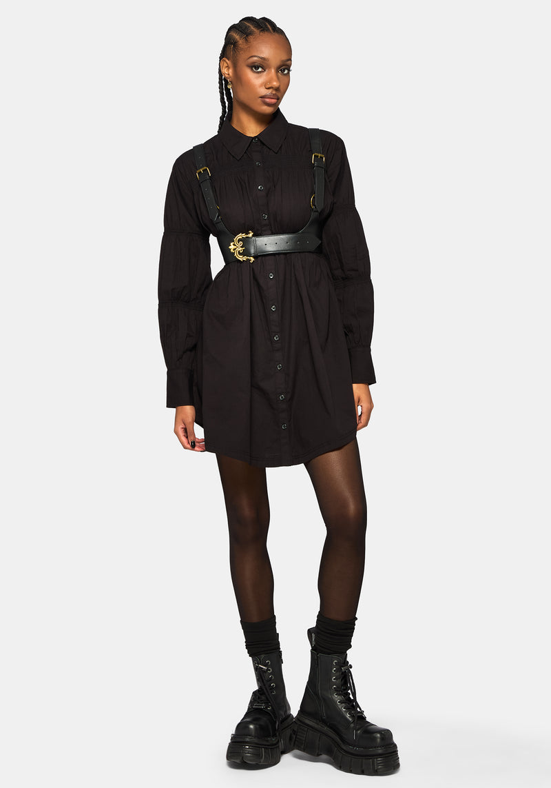 Fleur de Lis Buckle Harness