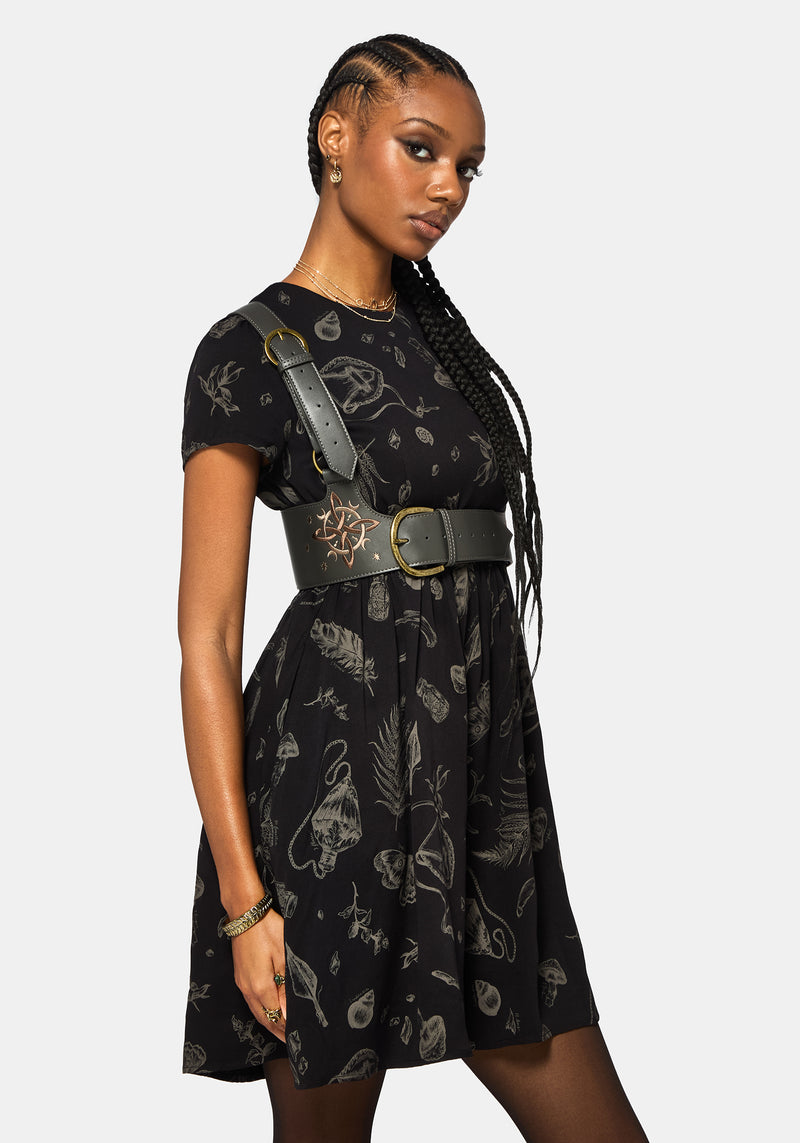 Nyelle Witch Embroidered Harness