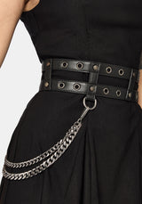 Kryne Eyelet Double Buckle Belt