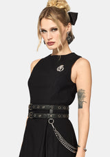 Kryne Eyelet Double Buckle Belt