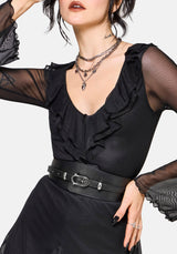 Cathedral Buckle Waist Belt