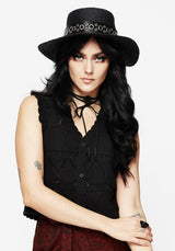 Banish Eyelet Belted Sun Hat