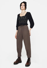 Woodruff Embroidered Balloon Leg Trouser