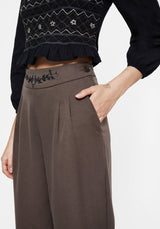 Woodruff Embroidered Balloon Leg Trouser