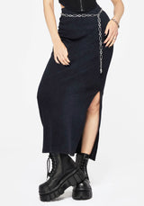 Christina Washed Rib Cotton Maxi Skirt