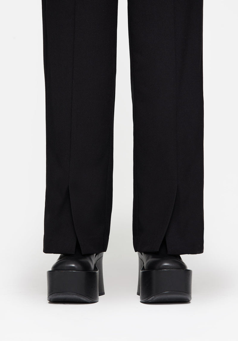 Thora Embroidered Front Split Tailored Trouser