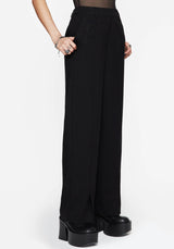 Thora Embroidered Front Split Tailored Trouser