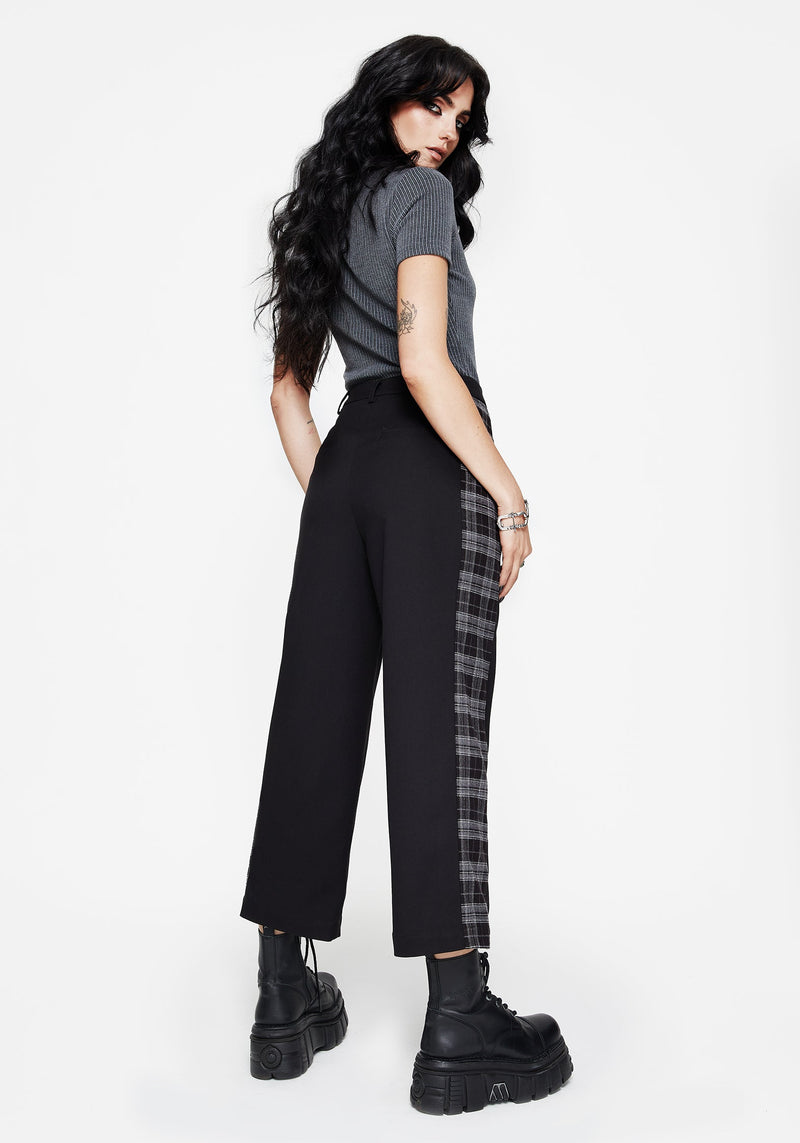 Plutone Spliced Check Straight Leg Trouser