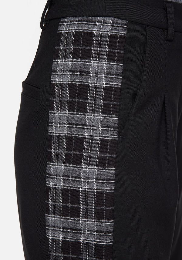 Plutone Spliced Check Straight Leg Trouser