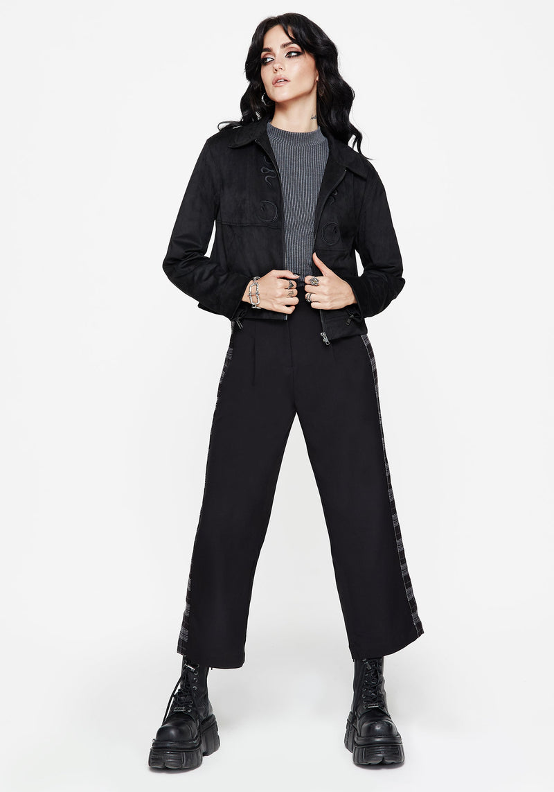 Plutone Spliced Check Straight Leg Trouser