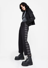 Plutone Spliced Check Straight Leg Trouser
