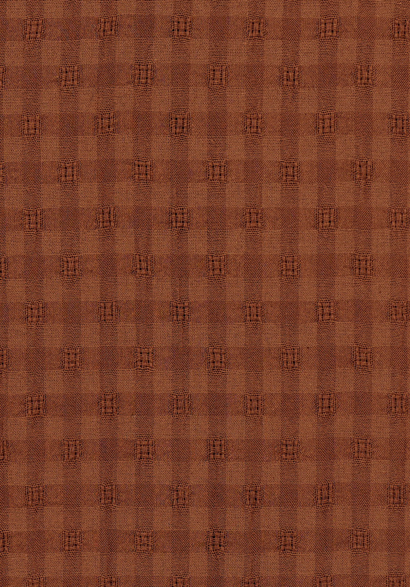 Soleil Cotton-Blend Check Tapered Trouser