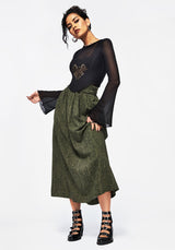 Francesca Dragon Printed Midaxi Skirt