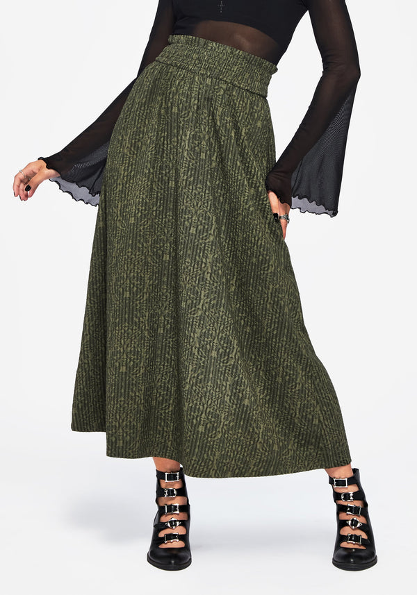 Francesca Dragon Printed Midaxi Skirt