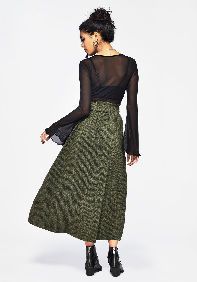 Francesca Dragon Printed Midaxi Skirt