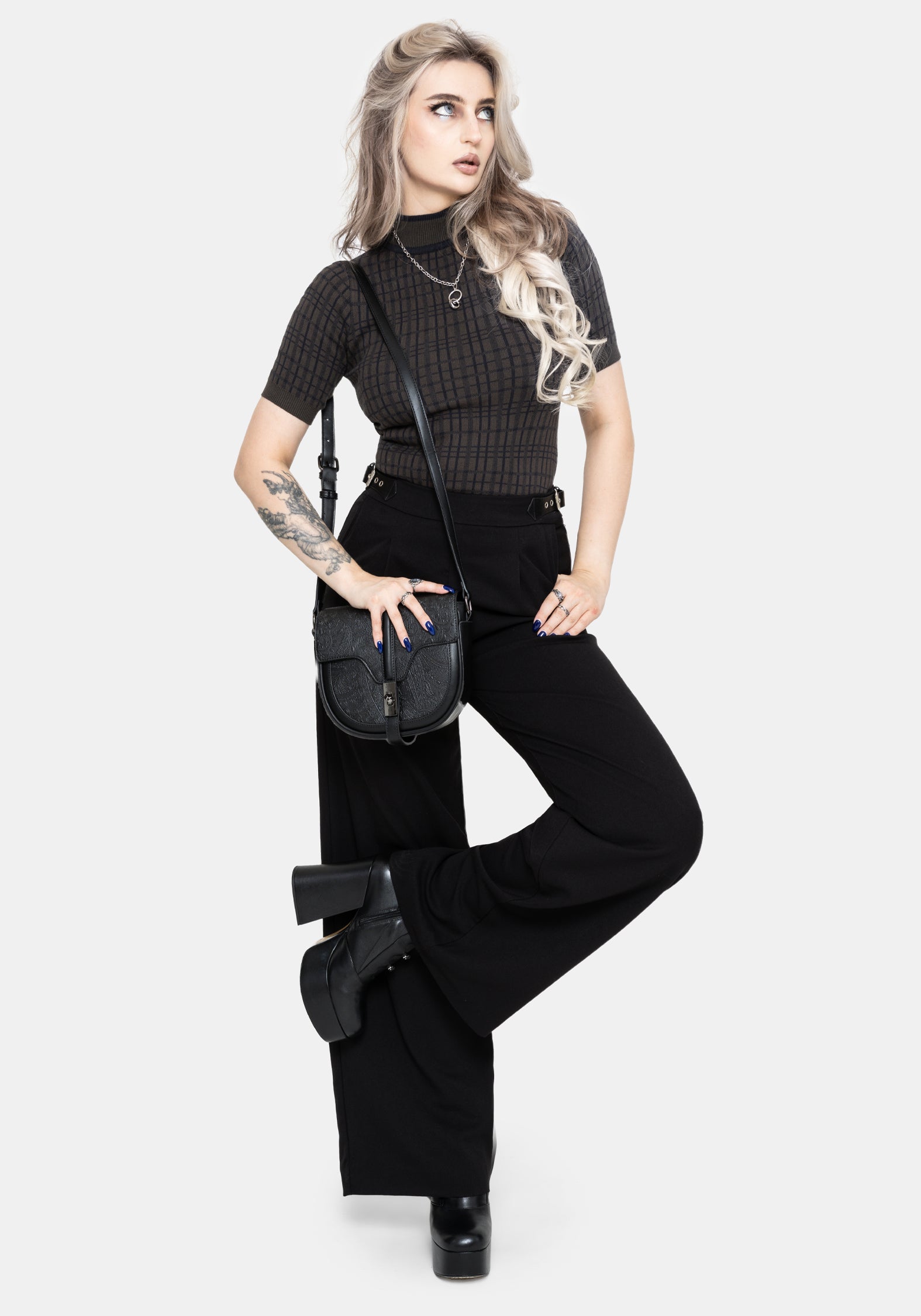 Nightingale Buckle Wide Leg Trousers