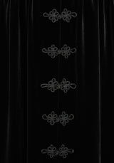 Nova Velour Frog Closure Midi Skirt