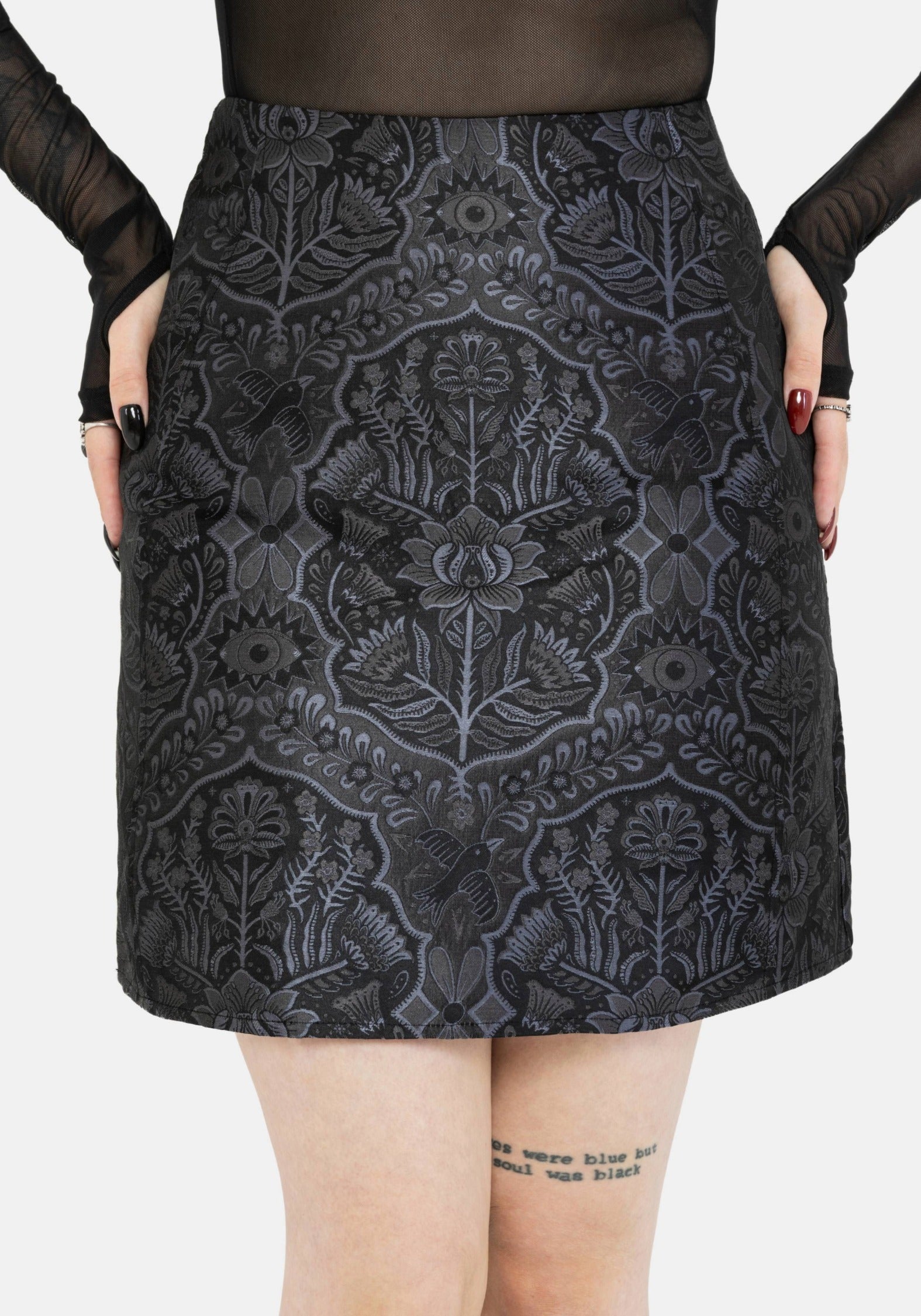 Nocturna Jacquard A Line Mini Rock