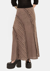 Summerisle Cotton Broderie Detail Midaxi Skirt