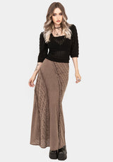 Summerisle Cotton Broderie Detail Midaxi Skirt