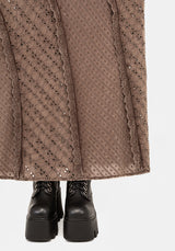 Summerisle Cotton Broderie Detail Midaxi Skirt