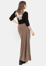 Summerisle Cotton Broderie Detail Midaxi Skirt