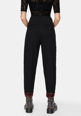 Loura Tapered Leg Check Turn Up Trouser