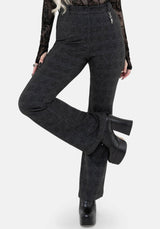 Moura Check Fit And Flare Trouser With Charm