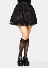 Spectre Layered Contrast Lining Mini Skirt