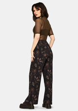 Angela Folk Print Wide Leg Trouser