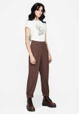 Marwood Acorn Embroidered Button Up Waist Balloon Trouser