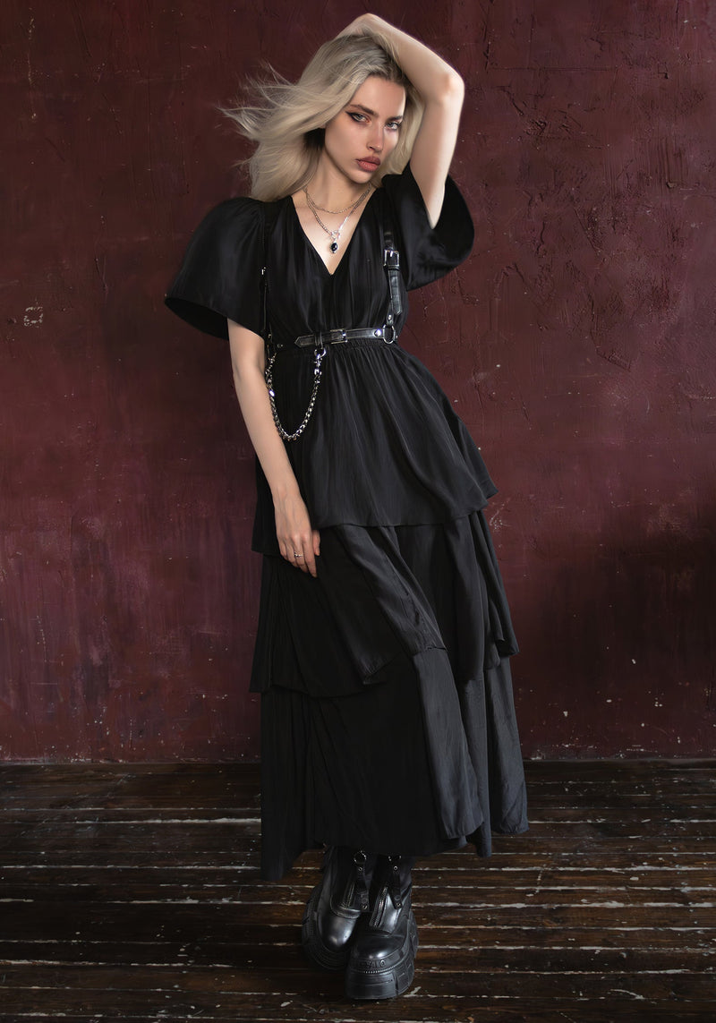 Lumen Tiered Midaxi Dress