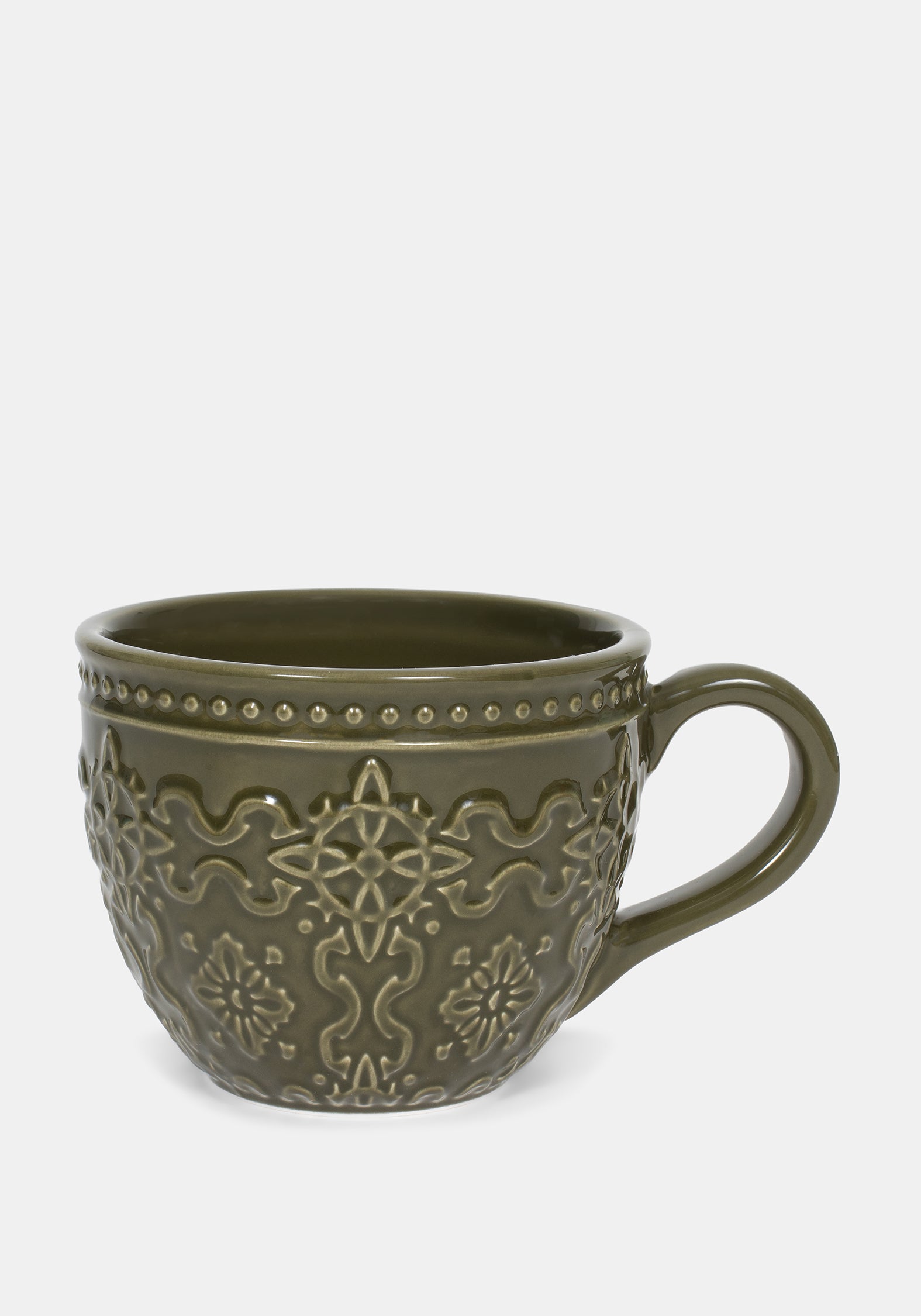 Ashwyn Witches Tile Debossed Mug (Green)
