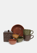 Ashwyn Witches Tile Debossed Mug (Green)