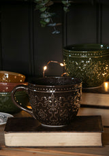 Ashwyn Witches Tile Debossed Mug (Brown)