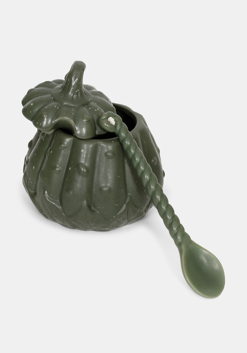 Wickhollow Gourd Trinket Bowl with Lid & Spoon
