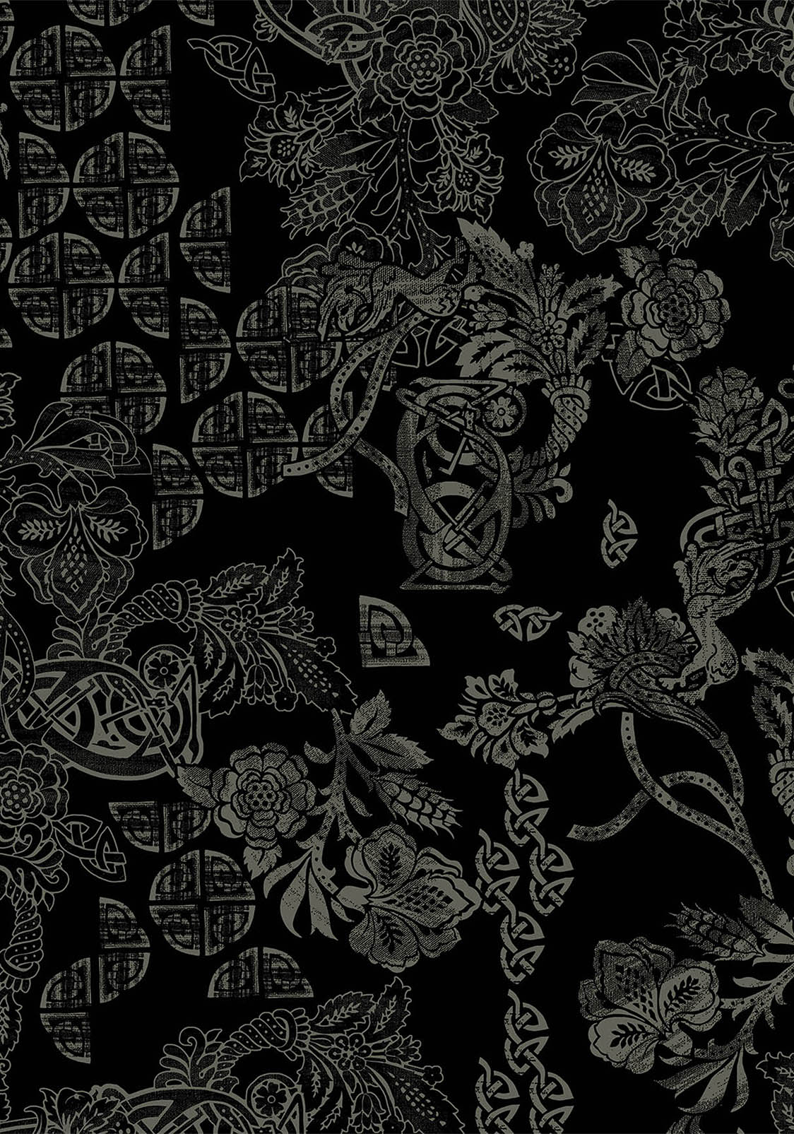 Surge Celtic Print Wrap Mini Dress
