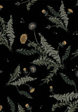 Cimora Dandelion Print Puff Sleeve Maxi Dress