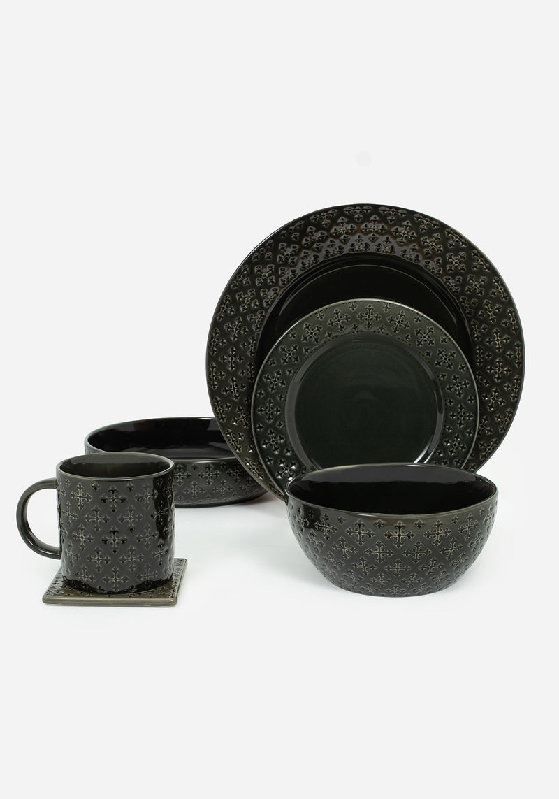 Crux Debossed Ombre Mug (4 Piece Set)