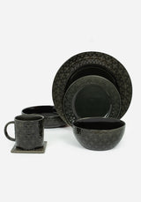 Crux Debossed Ombre Coaster Set (4 Piece Set)