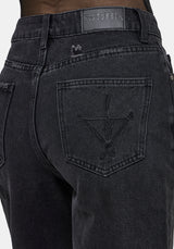 Selin Embroidered Longline Denim Short