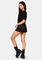 Ruin Fern Printed Denim Short