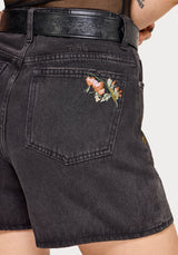 Faela Fairy Embroidered Denim Short 24" / EU 34